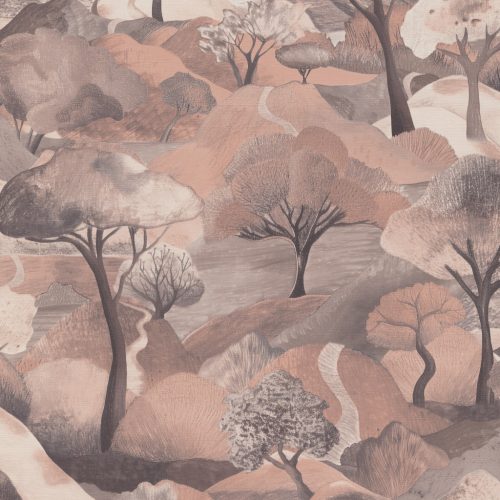 Bézs alapon fás Vlies tapéta, Gentle 10433-32