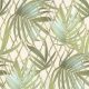 Zöld színű levélmintás vlies-vinyl tapéta, Eldorado 15509
