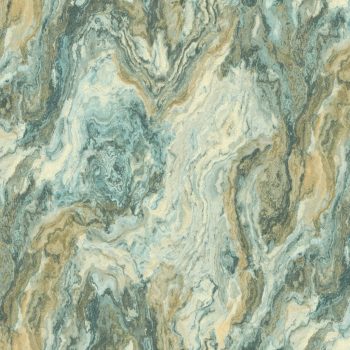   Türkiz színű kőmintás vlies-vinyl tapéta, Eldorado 15519