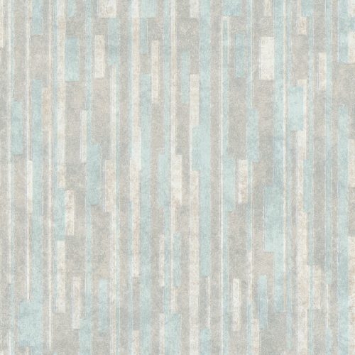 Türkiz színű geometrikus vlies-vinyl tapéta, Eldorado 15547