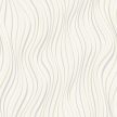 Tört fehér-ezüst színű hullámmintás Grandeco vlies-hab tapéta 2026